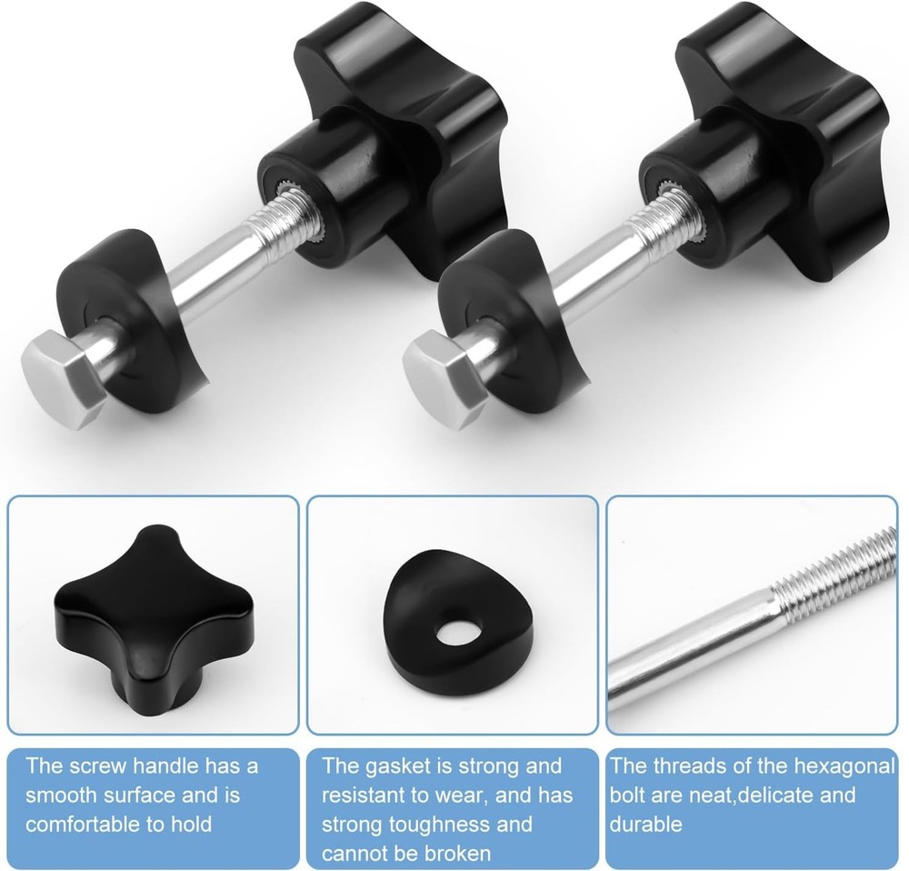 4 Sets Rollator Walker Replacement Knobs, Universal Replacement Arm Adjustment