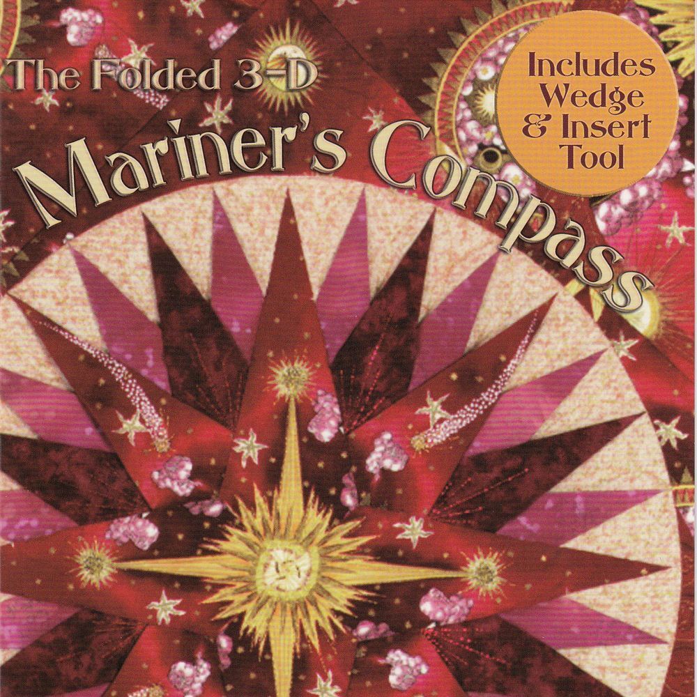 Folded 3-D Mariners Compass with Wedge and Insert Tools by Cheryl Phillips of Ph