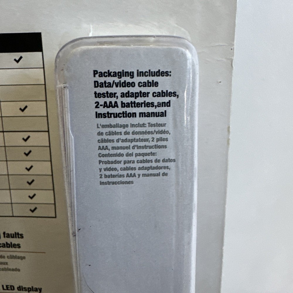 Southwire M550 Continuity Tester For Data & Coax RJ45 Compatible Data & Video