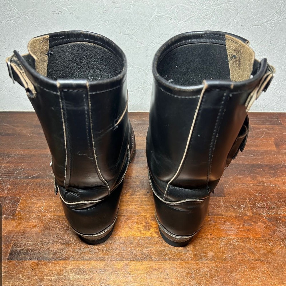 RedWIng Boots 8270 Leather Black Engineer Boots Size 9D