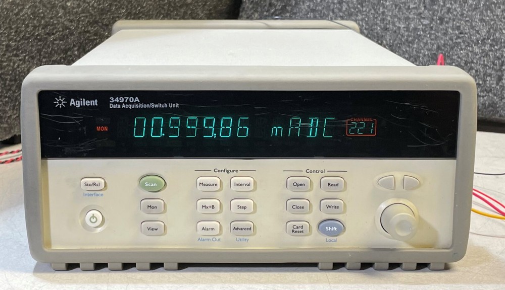 Agilent HP 34970A Data Acquisition Data Logger Switch Unit w/ 6.5 Digit DMM