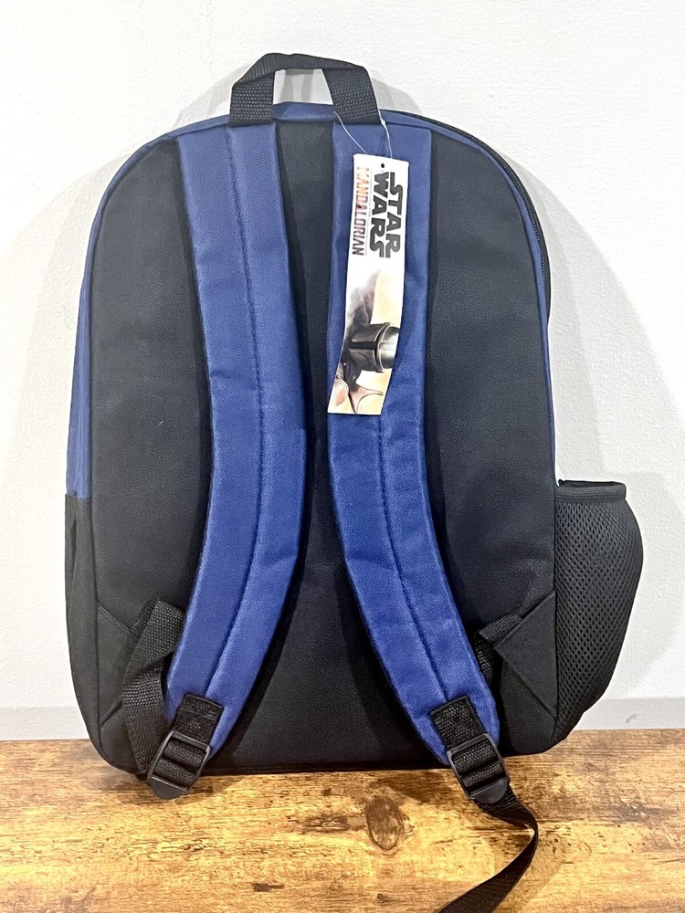 Star Wars The Mandalorian Grogu Multicolor Adjustable Straps School Backpack