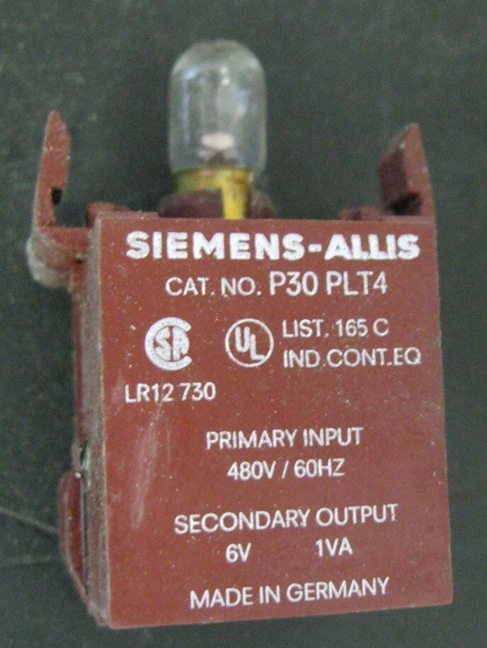 Siemens-Allis P30PLMT4 Pilot Light Module 480V