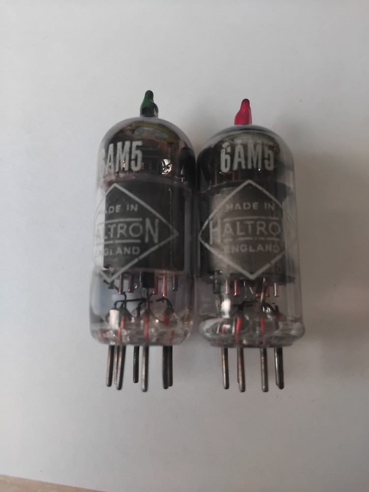 EL91 /6AM5/CV136 Brimar/Philips/Mullard NOS 2 pcs