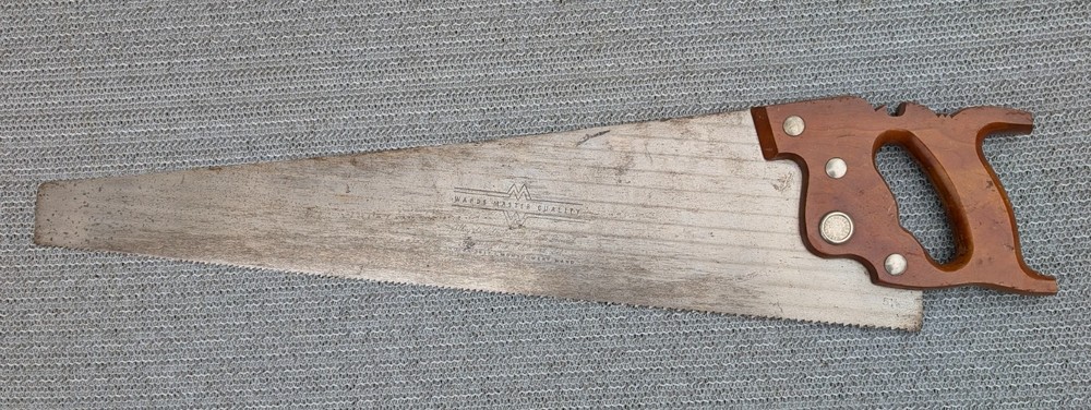 Vintage Wards Master Quality Hand Saw