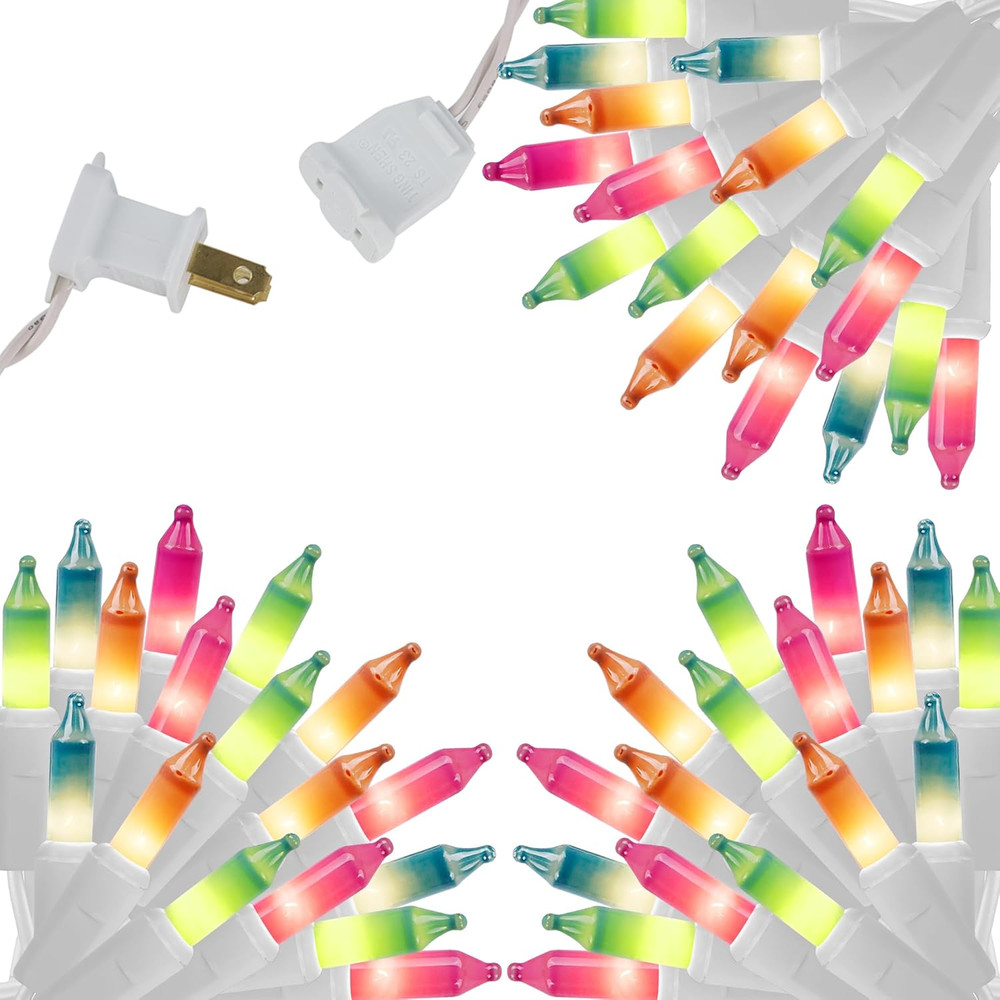 3 Sets Easter String Lights, 150 Count 30 FT Each White Wire Mini Pastel Fairy L