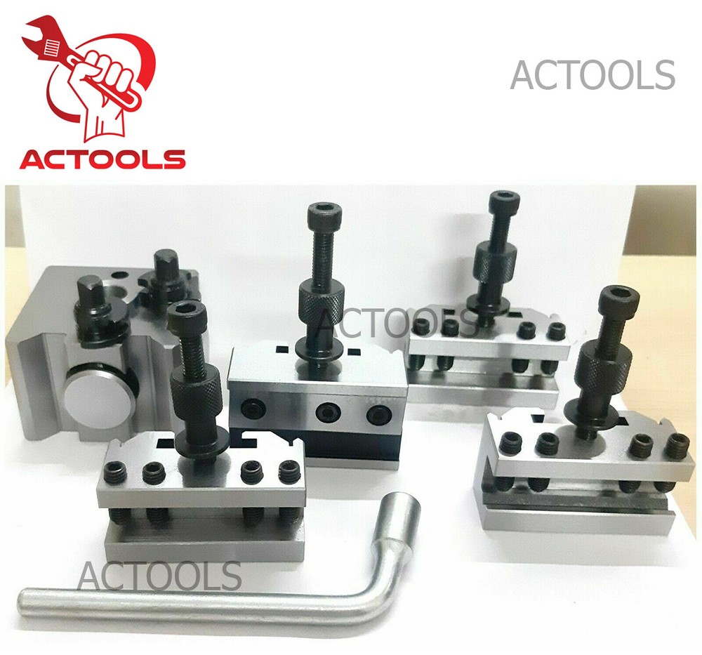 5 Pcs Set T51 Quick Change Toolpost Standard Boring Parting Holder USA ACTOOLS