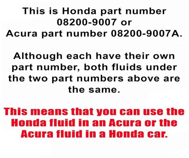 GENUINE HONDA DUAL PUMP FLUID II 08200-9007 PACK OF 2 US qt. (08200-9007)