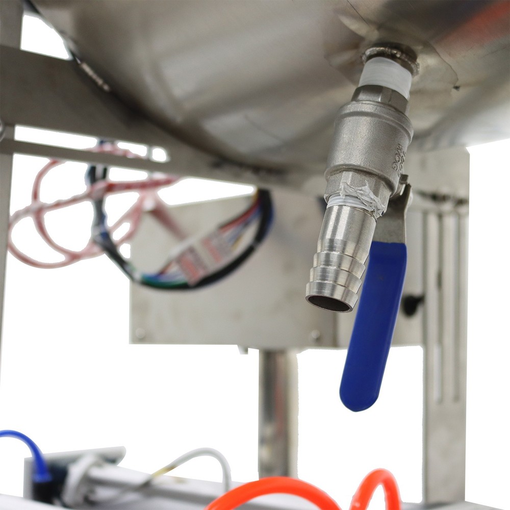 2 Nozzle Paste Liquid Filling Machine Heating Stirring Hopper 100-1000ml 2HP