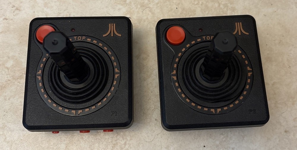 Atari 2600 Flashback Replacement OEM Controllers Classic Game Console Set of 2