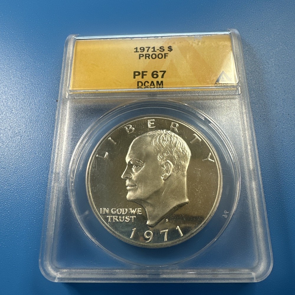 1971-S Eisenhower Silver Proof Dollar - ANACS PF67 DCAM (E902)
