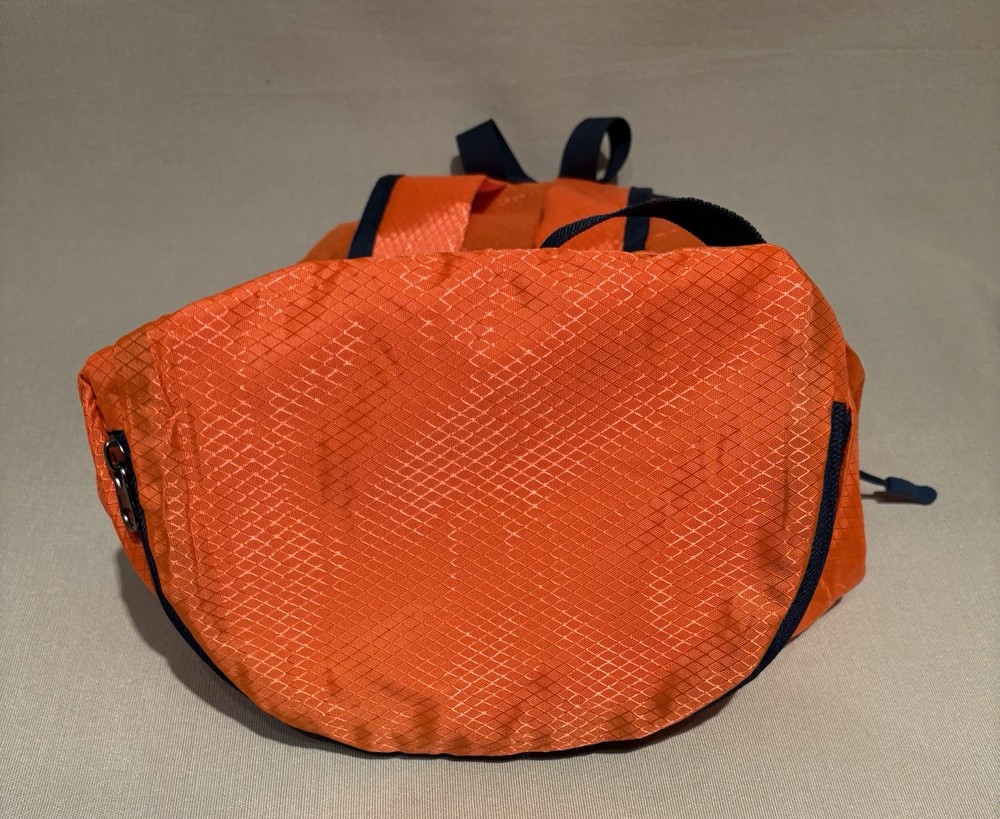 Backpack, Collapsible, Foldable Travel Pack, Packable, Durable--Orange