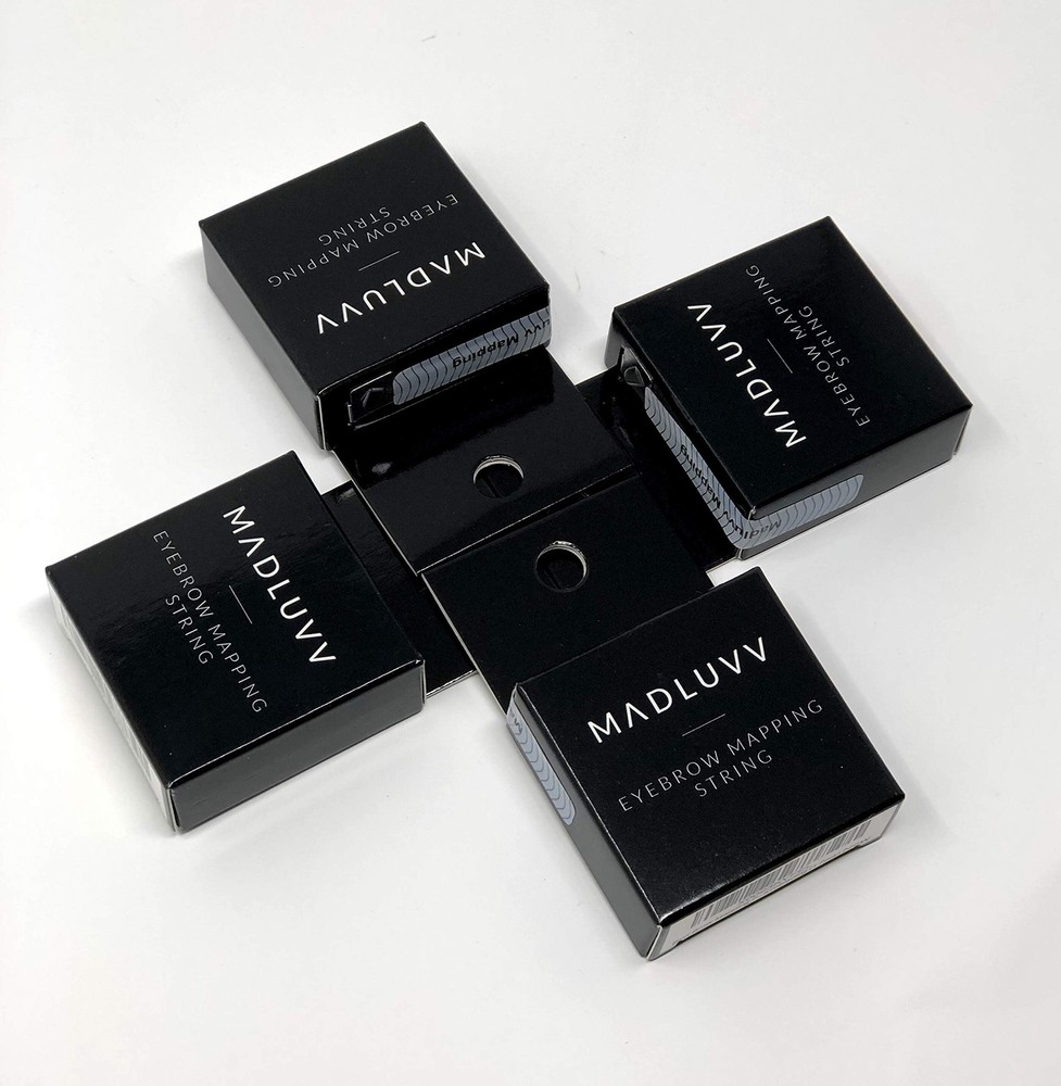 Mapping String – Black Pre-Inked Brow Mapping String for Microblading & PMU –...