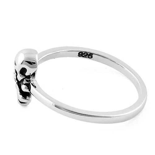 925 Sterling Silver Jolly Roger Skull Ring