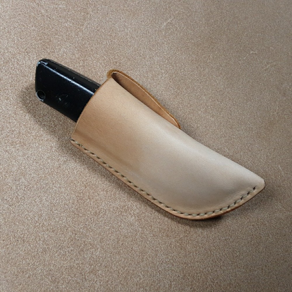 Leather Stanley Knife Sheath Handmade Saddle stitched Heavy Thread