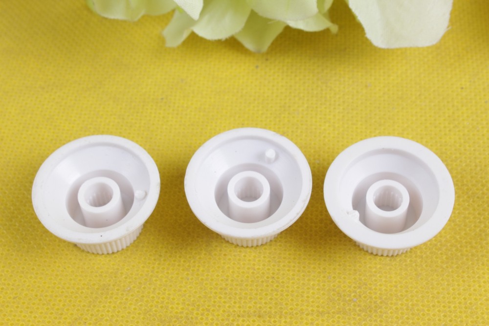 3-Pack Guitar Switch Knob Caps Tone Knobs white