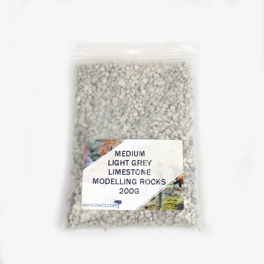 Medium Light Grey Limestone Modelling Rocks 3mm | Wargame & Basing Material