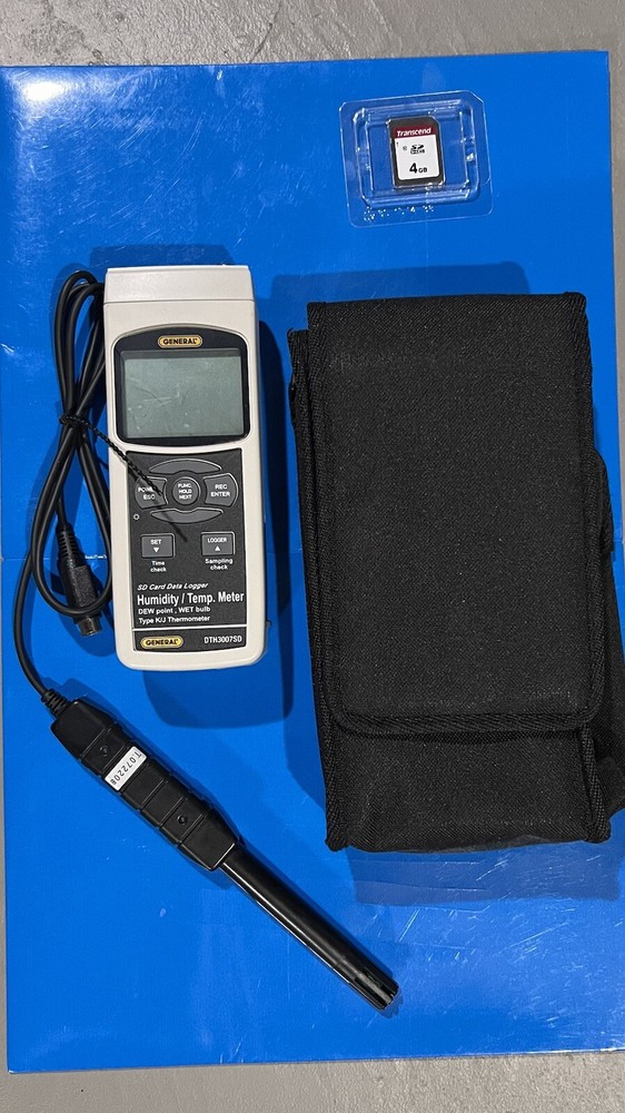 GENERAL TOOLS DTH3007SD DATALOGGING THERMO-HYGROMETER W/ EXCEL FORMATTED SD CARD