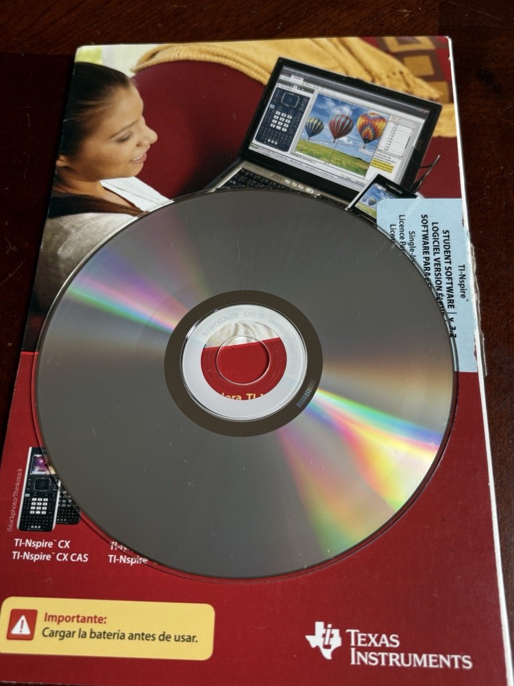 TEXAS INSTRUMENTS TI-Nspire CX & CAS Scientific Graphing Calculator SOFTWARE CD