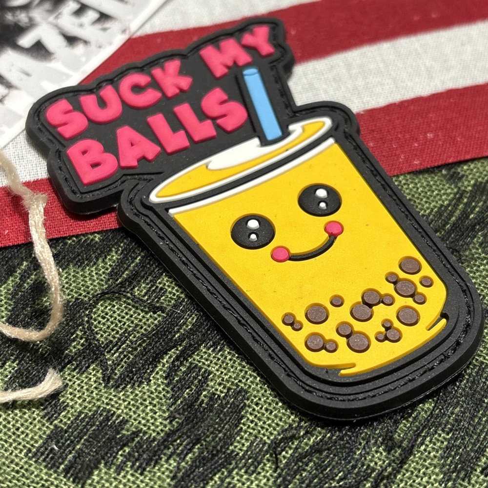 PvC 3D: Bubble Tea Tasty Treat Morale Tactical Hook & Loop Patch