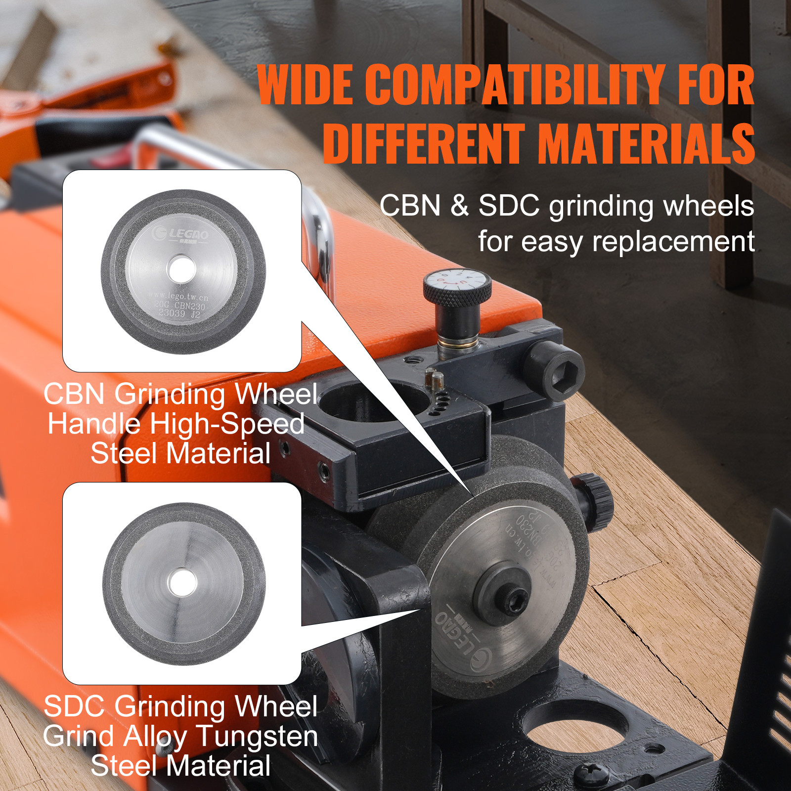 MR-20G Drill Bits Sharpener 3-20mm Bits Grinder Sharpener & 18 Collets