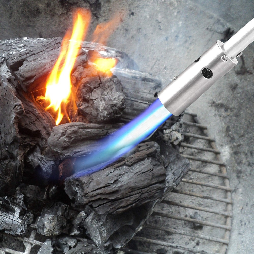 BLUEFIRE 32" Long Propane Weed Torch Burner Trigger Start Self Ignition