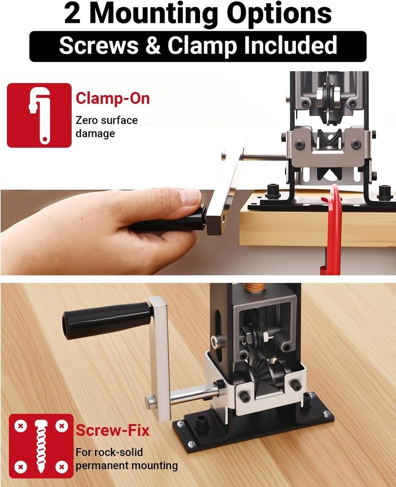 Wire Stripper Machine, 0.06-1 inch Manual Wire Stripping Machine with Replace...