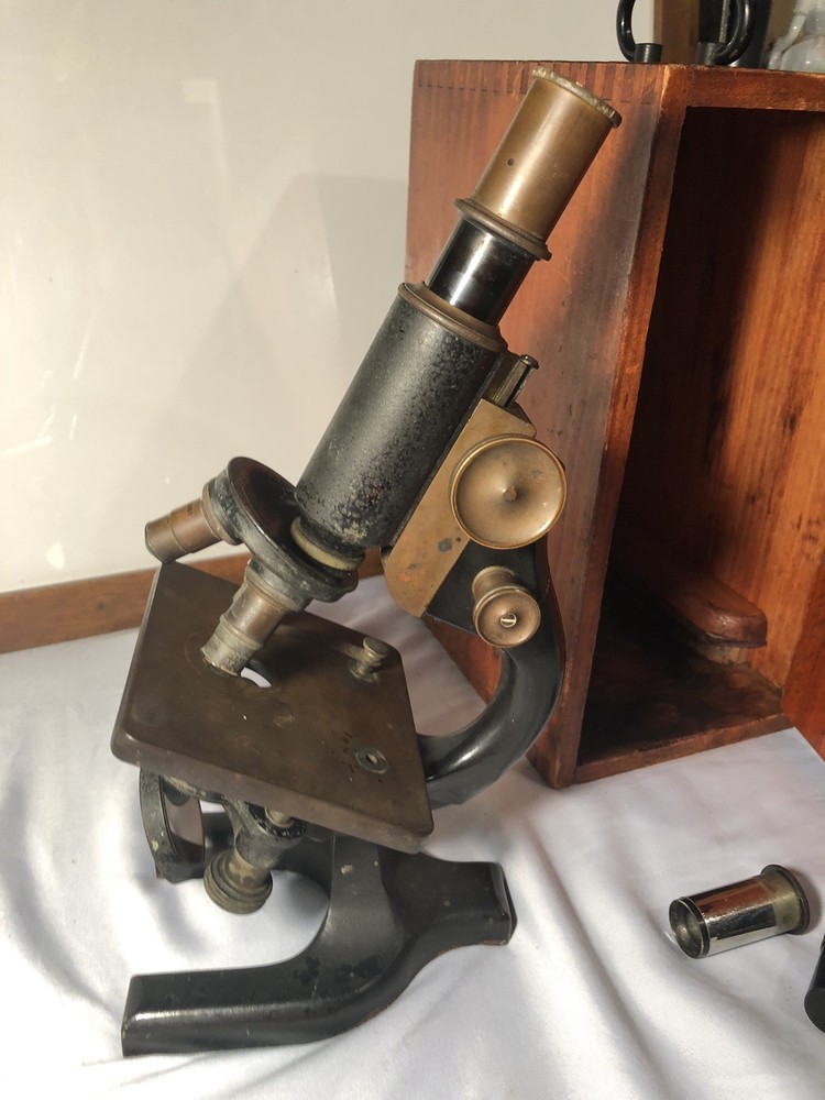 Vintage Spencer Buffalo Microscope With Case