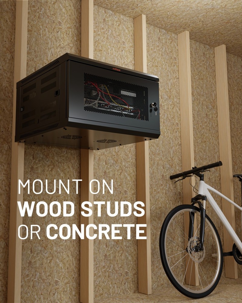 ECHOGEAR 6U Enclosed Network Rack - EGAV-PRE6U600D