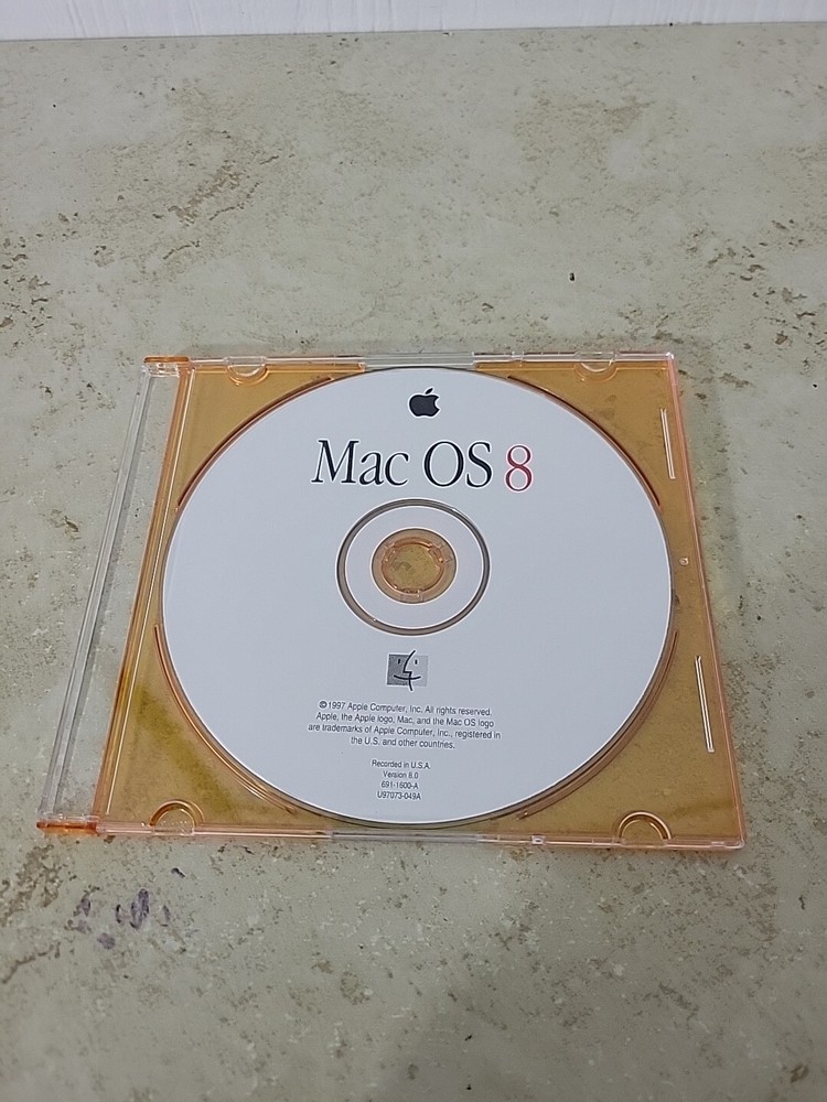 Apple Mac OS 8 Install CD Version 8.0 1998 Apple Computers