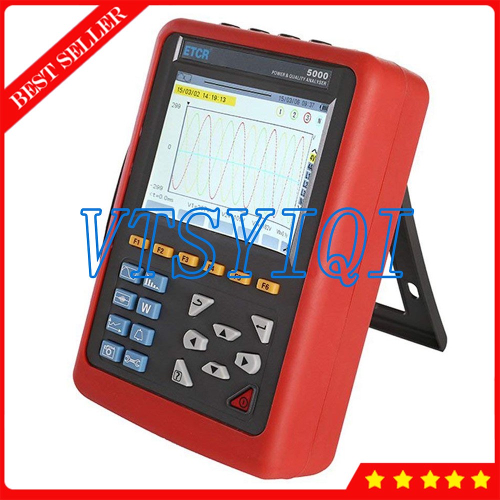 ETCR5000 3 Phase Power Quality Analyzer Meter with ETCR040B Current Clamp Sensor