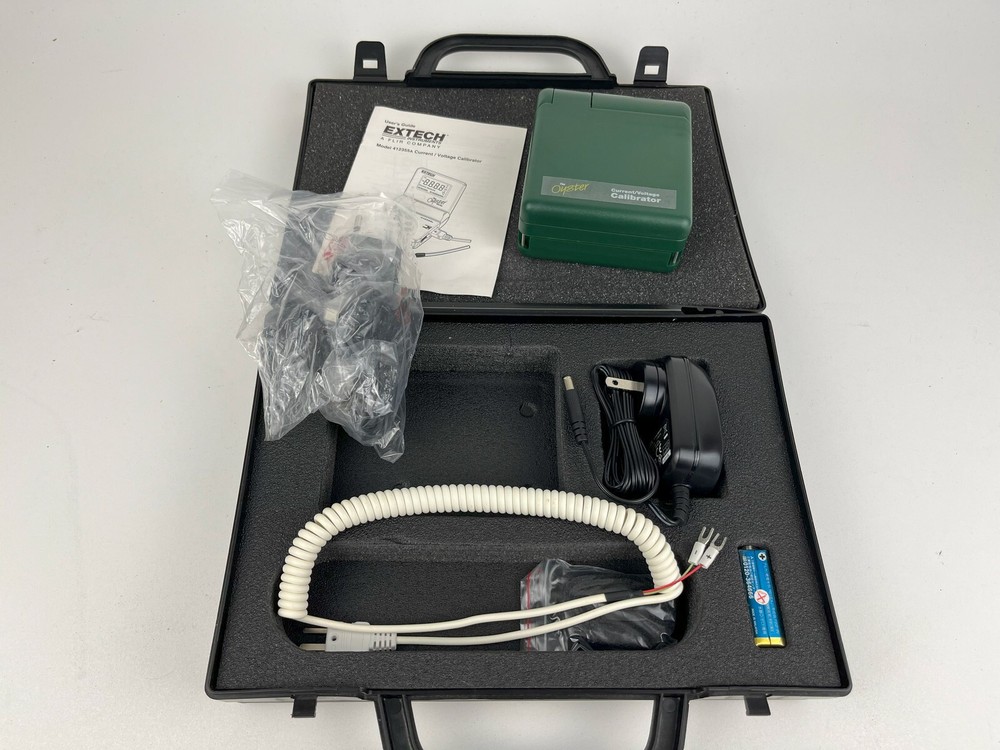 OYSTER 412355a Current & Voltage Calibrator Meter & Test Lead Probe & Case