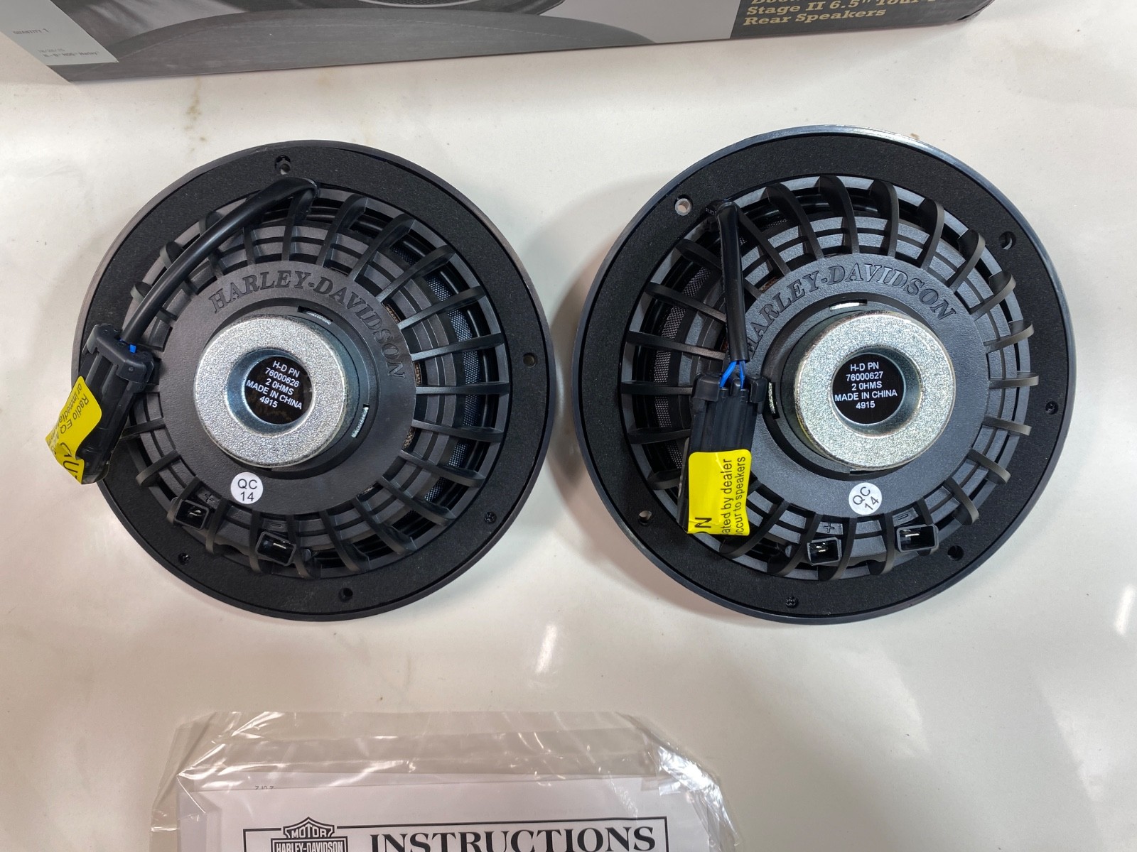 Genuine Boom Audio Stage II Harley CVO King Tour Pak Pack 6.5 Speakers Kit Trunk