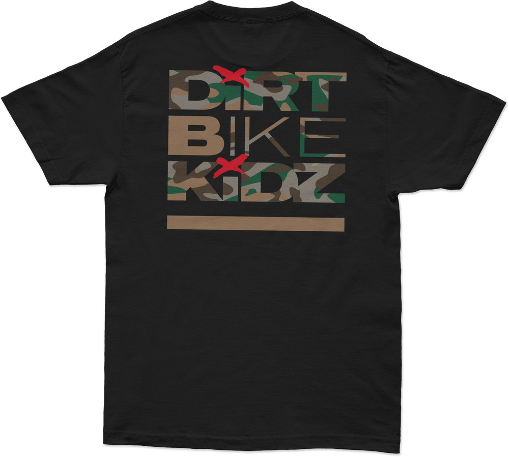 Camo Shovels Tee Black Lg