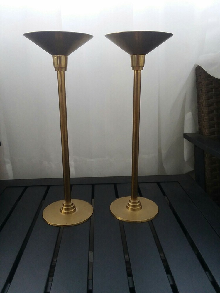 Two Brass Candle Holder Made In India
