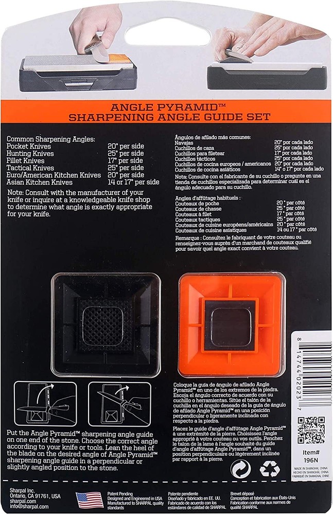 SHARPAL HOLDBUBBLE & ANGLE PYRAMID Whetstone Knife Blade Sharpener Angle Guide
