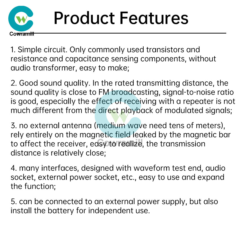 Medium Wave Radio Board AM Radio Transmitter DIY Circuit Board 525~1605kHz 6V