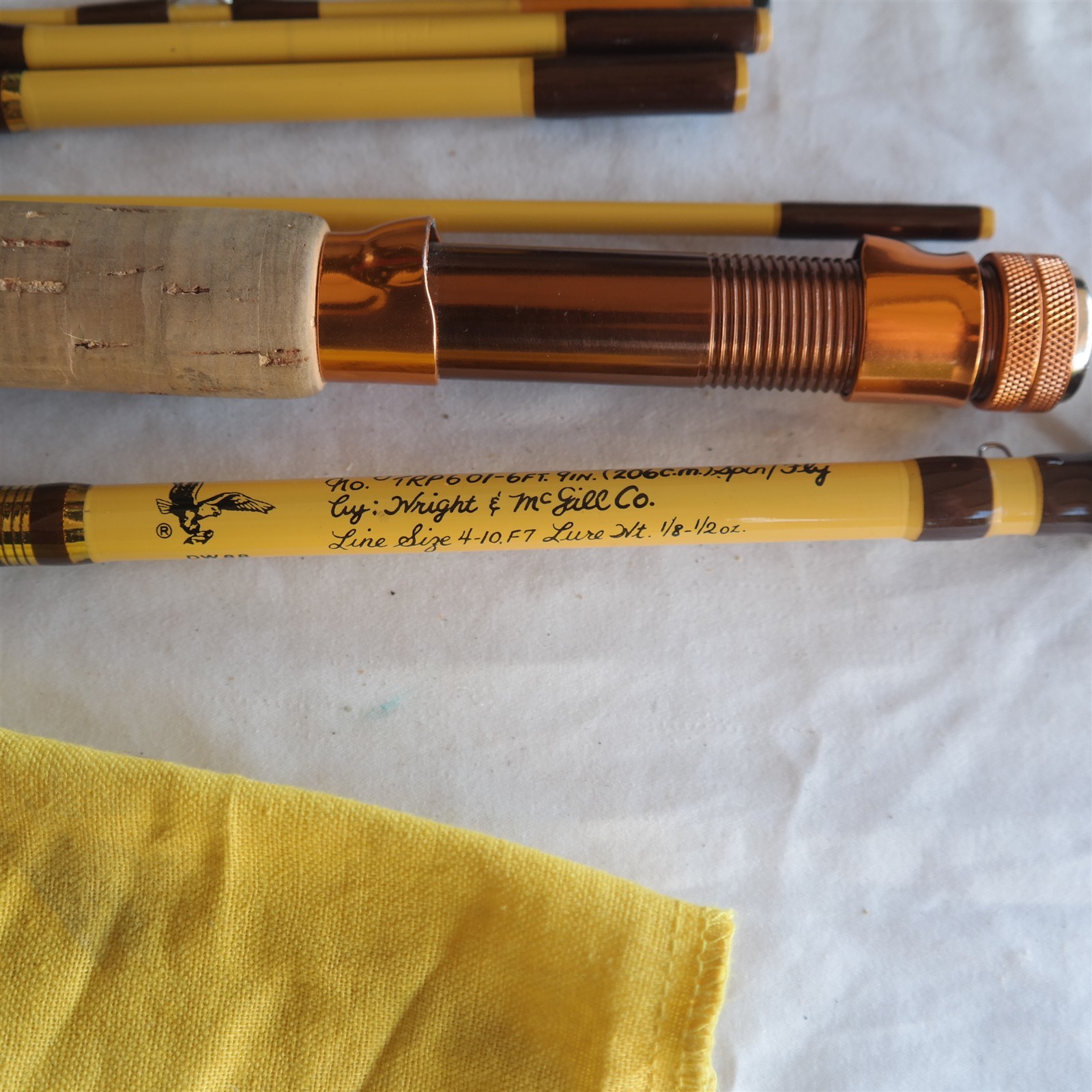 Vtg Eagle Claw Trailmaster 6 pcs Spin / Fly Rod Combo Wright & McGill TRP 601