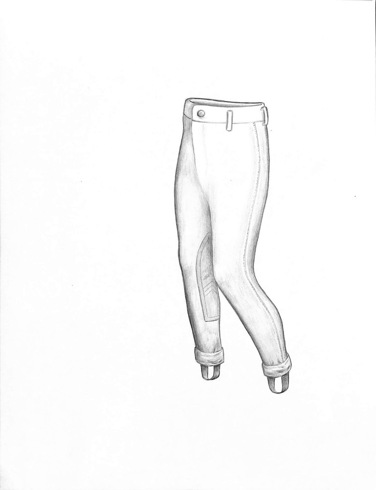 Junior Jodphur Graphite Drawing