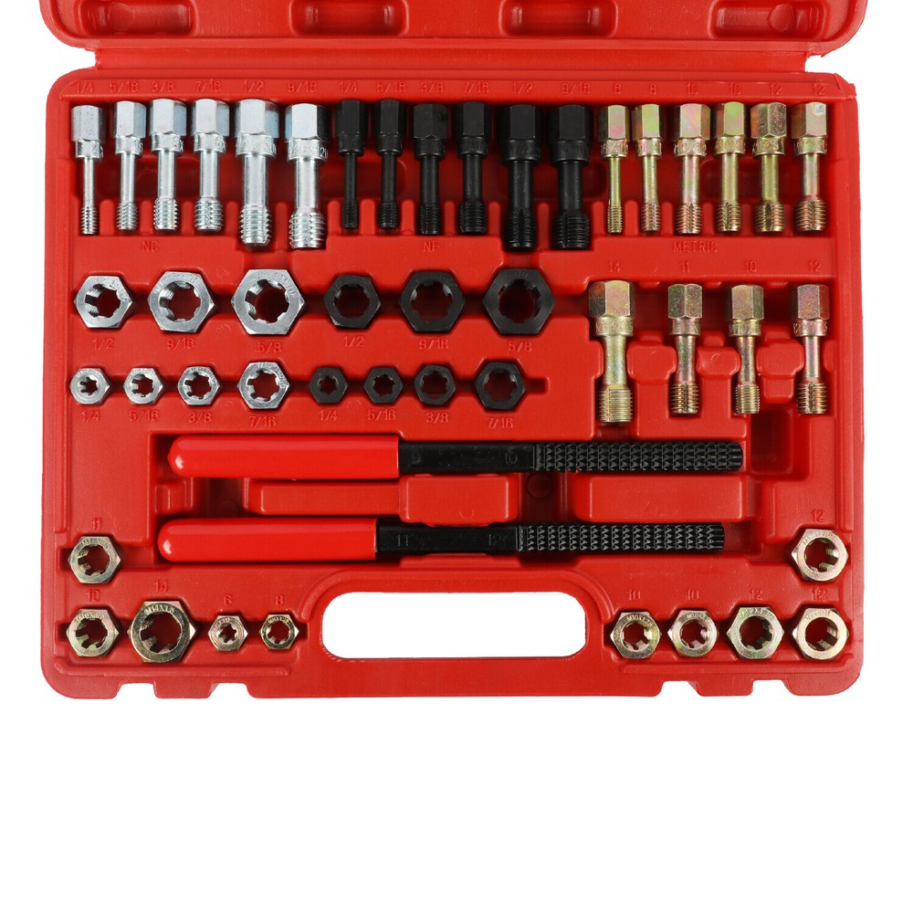Thread Chaser Set 48Pcs Thread Repair Kit,UNC/UNF/Metric Thread Restoring