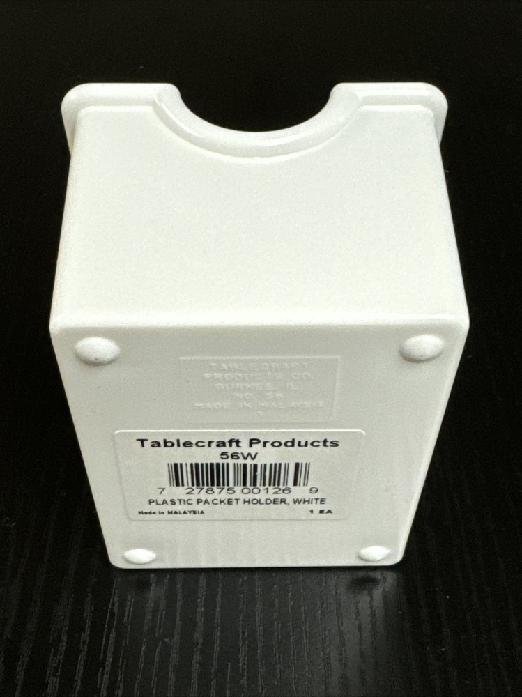 Tablecraft - 56B - White Sugar Packet Holder