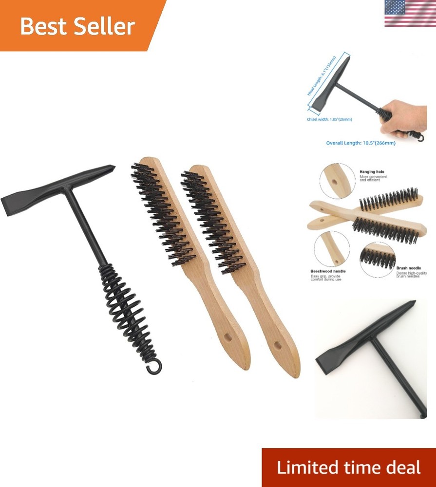 Welding Chipping Hammer with Coil Spring Handle,10.5",Cone and Vertical Chisel,1