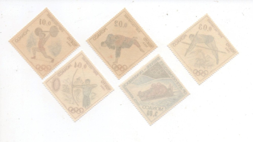Monaco mint never hinged MNH Scott 592-5 C65
