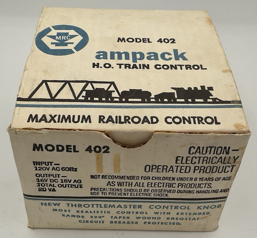AMPACK Model 402 Maximum Railroad Control H.H. Train Control NICE Fast Free Ship