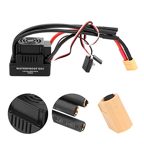 Brushless ESC,Super Fluent Throttle Multiple Functions RC Speed Controller