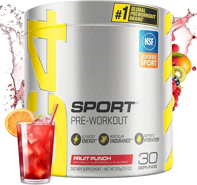 Cellucor C4 Sport Pre Workout Powder Fruit Punch 30 Servings BEST BY 4/2026