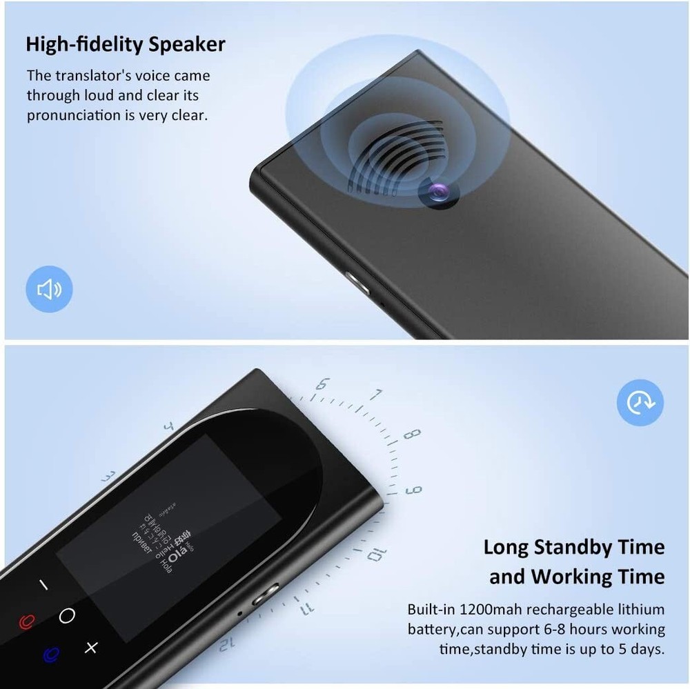 WiFi Language Support Translator Device Interpreter Two Way Voice