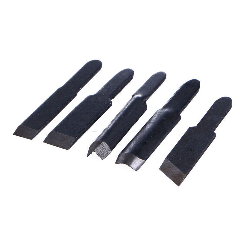 Electric Chisel Tool Wood Carving Machine Woodworking Small Spanner w/5Tips CS