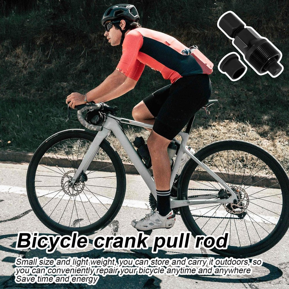 2 Sets Bicycle Crank Puller Arm Extractor Crankset Maintenance Tool Set Black