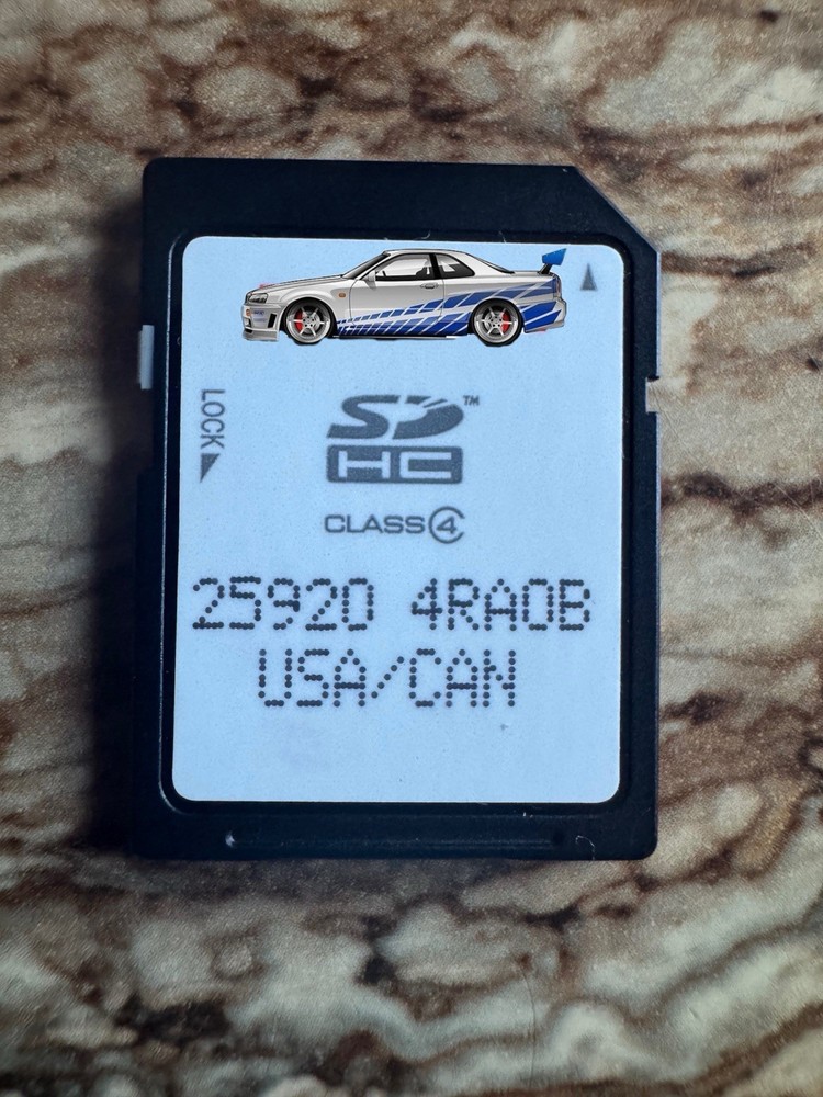 GPS SD Card Navigation Map Data OEM 25920 4RA0B